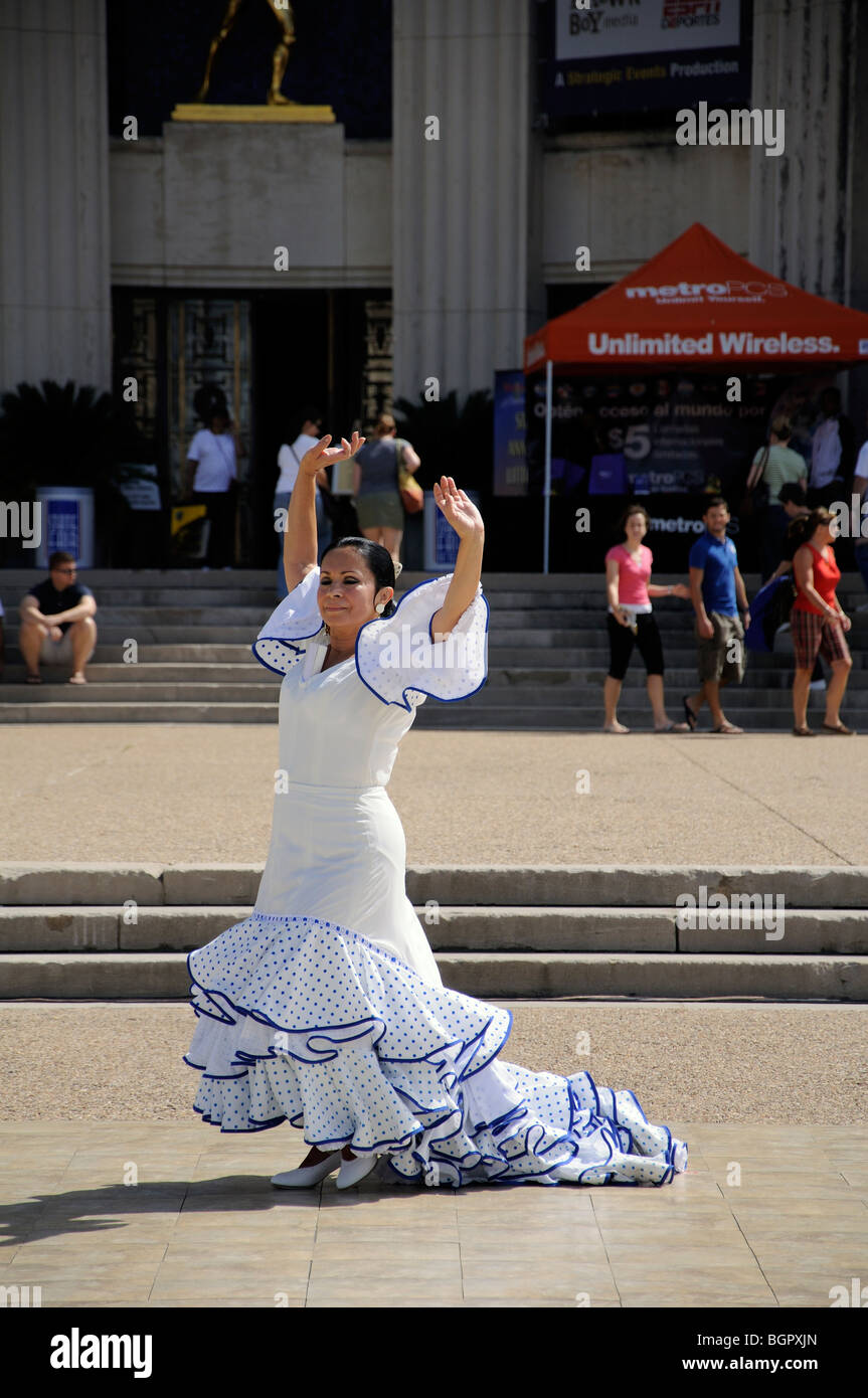 Danseurs de Flamenco, juste de l'État du Texas, Dallas, Texas, USA Banque D'Images