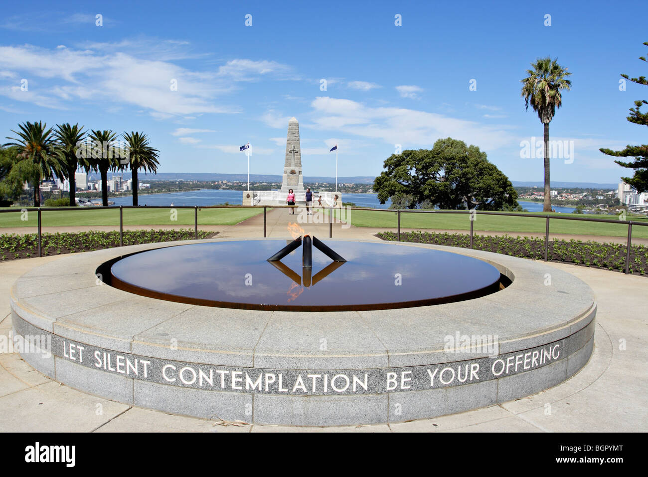 Cour de la contemplation à Kings Park à Perth, Australie occidentale. Banque D'Images