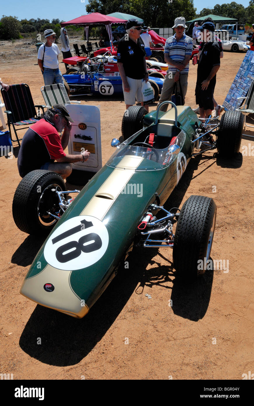 1966 Brabham BT18B la Formule 2 voiture de course open wheeler Banque D'Images