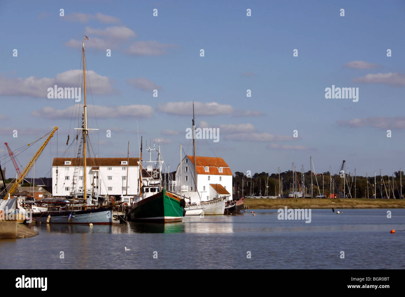 La pittoresque rivière DEBEN À WOODBRIDGE, DANS LE COMTÉ DE SUFFOLK. UK. Banque D'Images