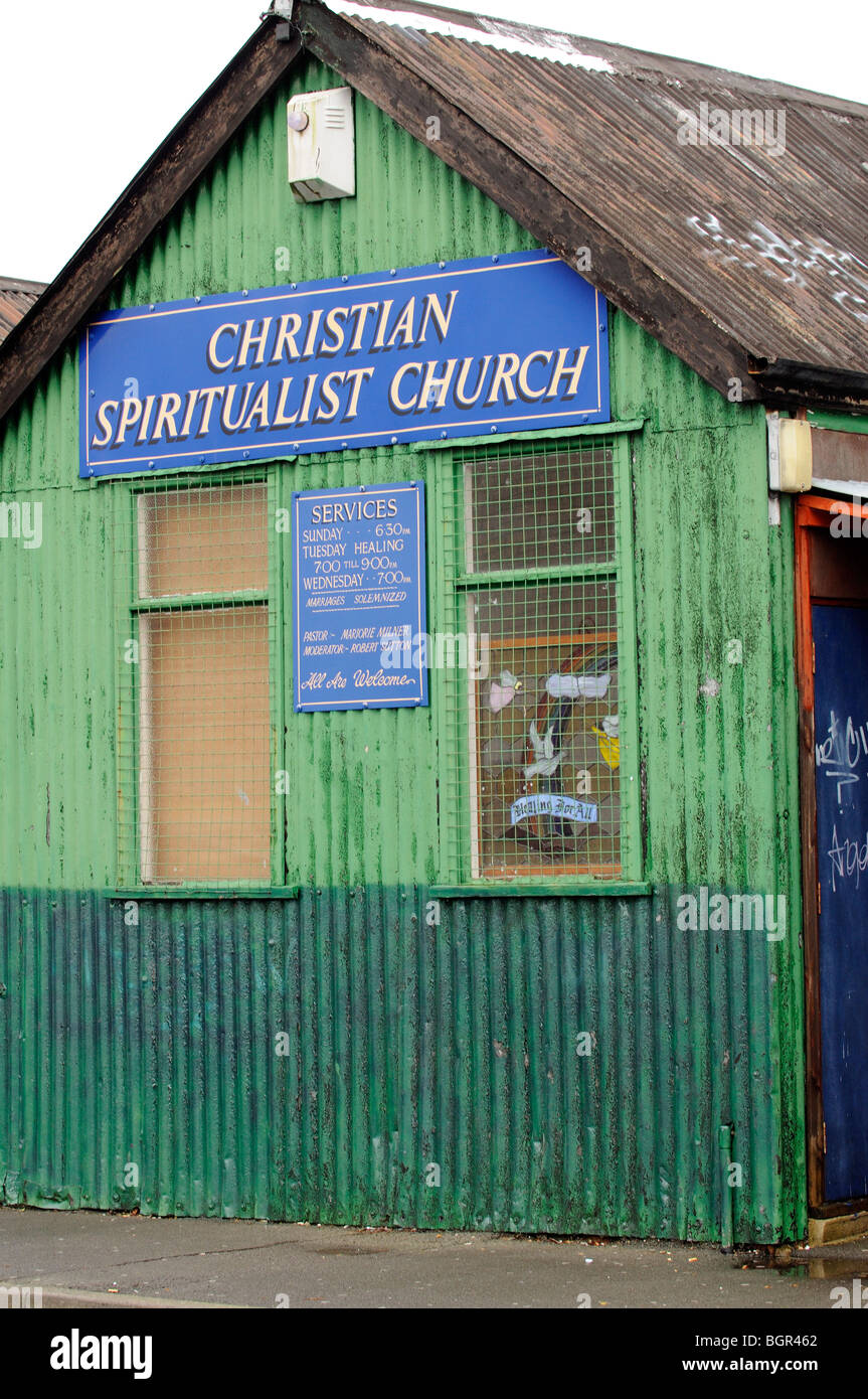 Le district de Cadoxton Christian Spiritualist Church in Barry South Wales UK Banque D'Images