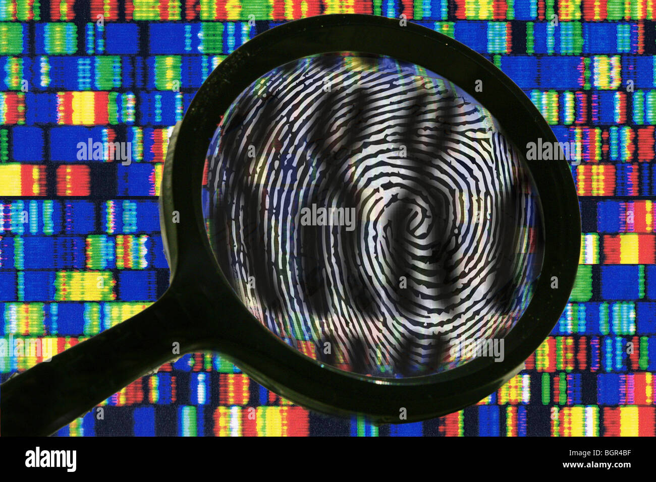 Les chromosomes, décodage, symbole photo, Séquence-ADN Banque D'Images