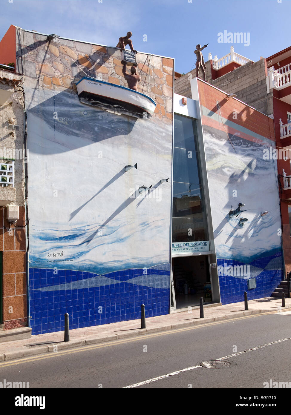 Museo del pescadore, musée et galerie d'art de la pêche dans la région de Puerto Santiago Tenerife Banque D'Images
