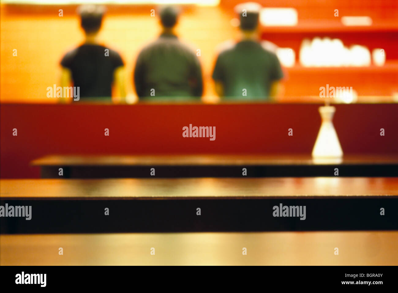 Trois cuisiniers dans un restaurant, de l'Espagne. Banque D'Images