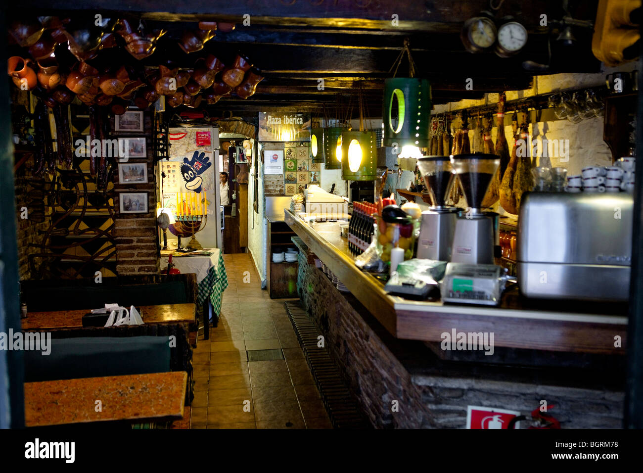 Restaurant Espagnol - Barcelone Banque D'Images