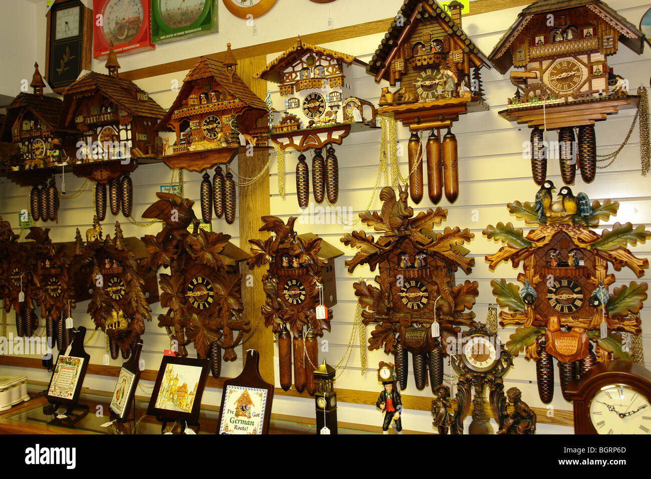 AJD62387, Frankenmuth, MI, Michigan, Frankenmuth Clock Company, coucous Banque D'Images