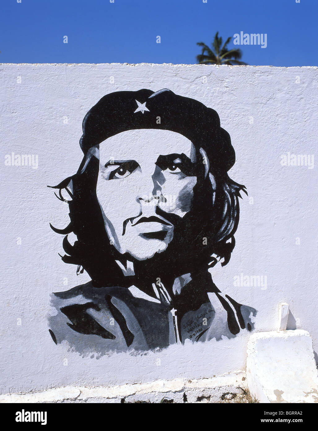 Photo murale du révolutionnaire Che Guevara, La Havane, La Havane, République de Cuba Banque D'Images