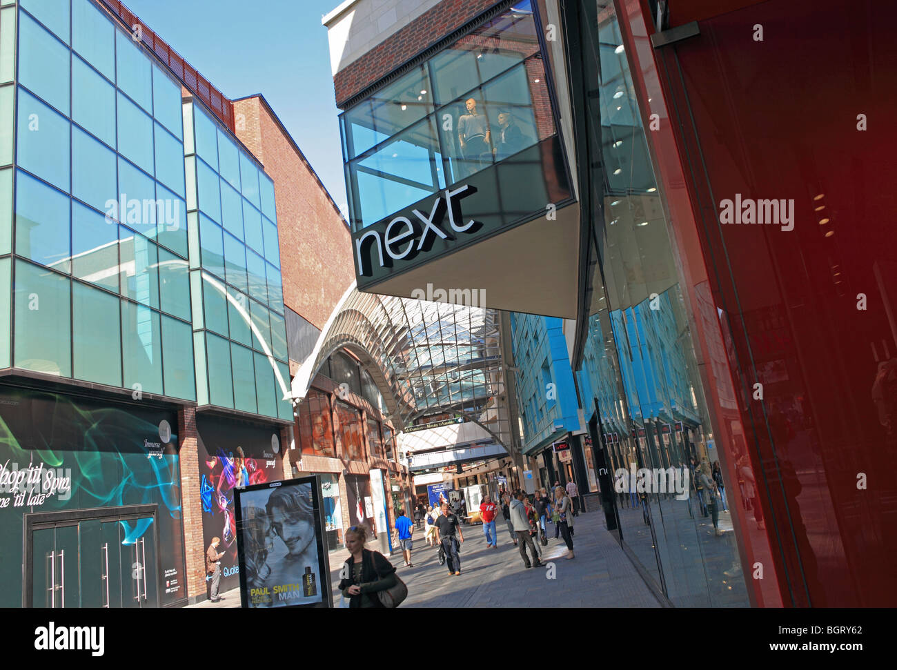 Bristol, centre commercial Cabot Circus, Banque D'Images