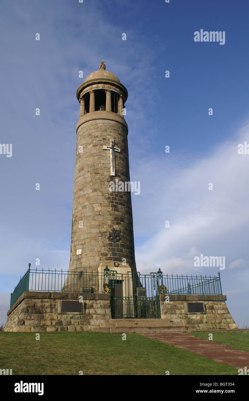 Crich Cliff Memorial, Crich, Derbyshire Banque D'Images