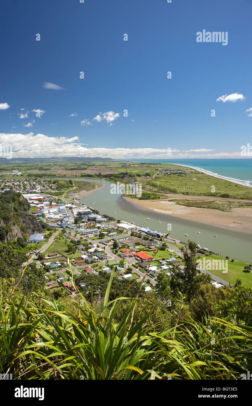 , Whakatane Whakatane et rivière, Bay of Plenty, île du Nord, Nouvelle-Zélande Banque D'Images