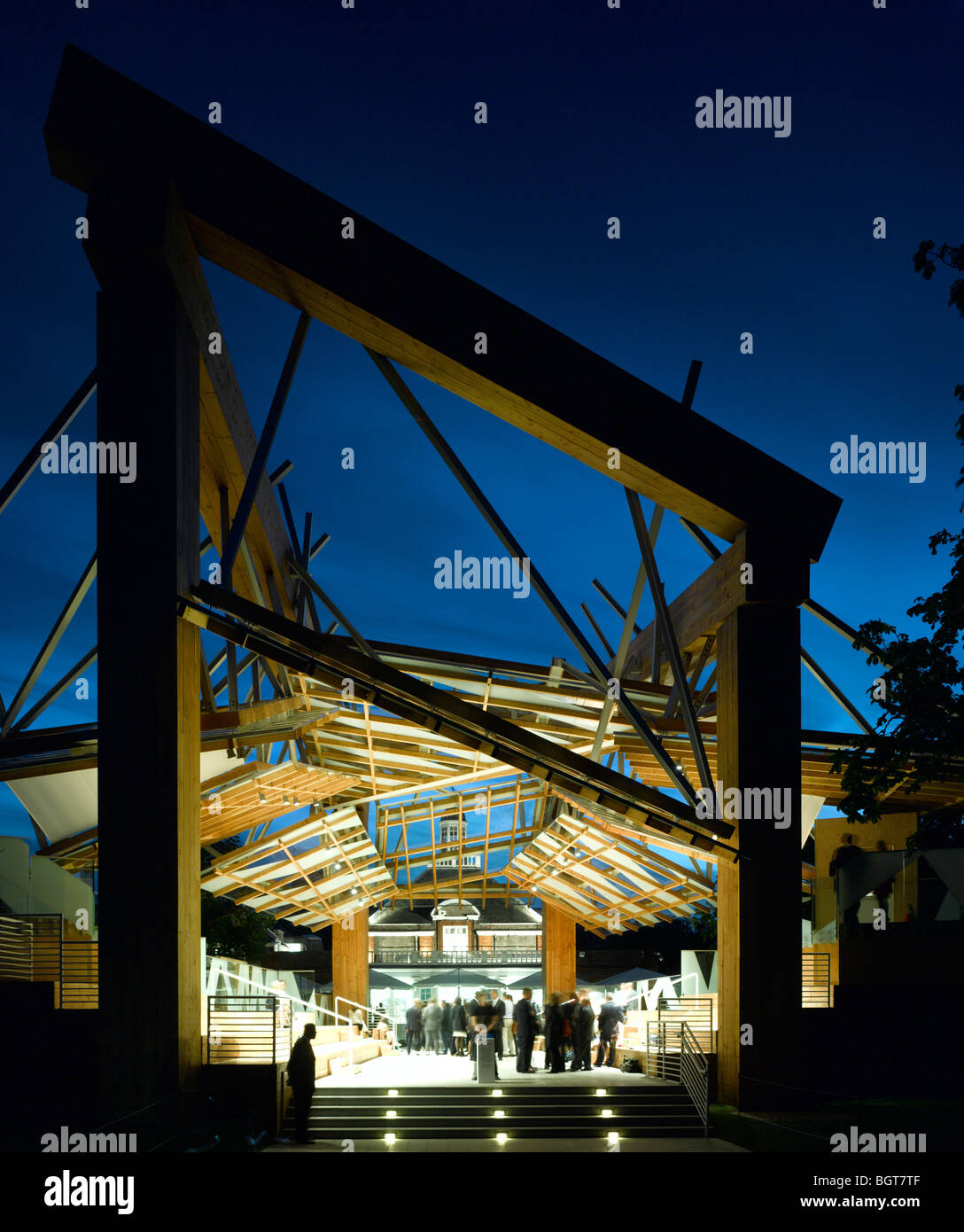 Galerie SERPENTINE PAVILLON D'ÉTÉ 2008, Londres, Royaume-Uni, Frank Gehry Banque D'Images