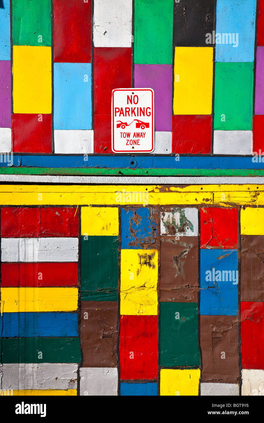 Pas de parking à Manhattan, New York City Banque D'Images