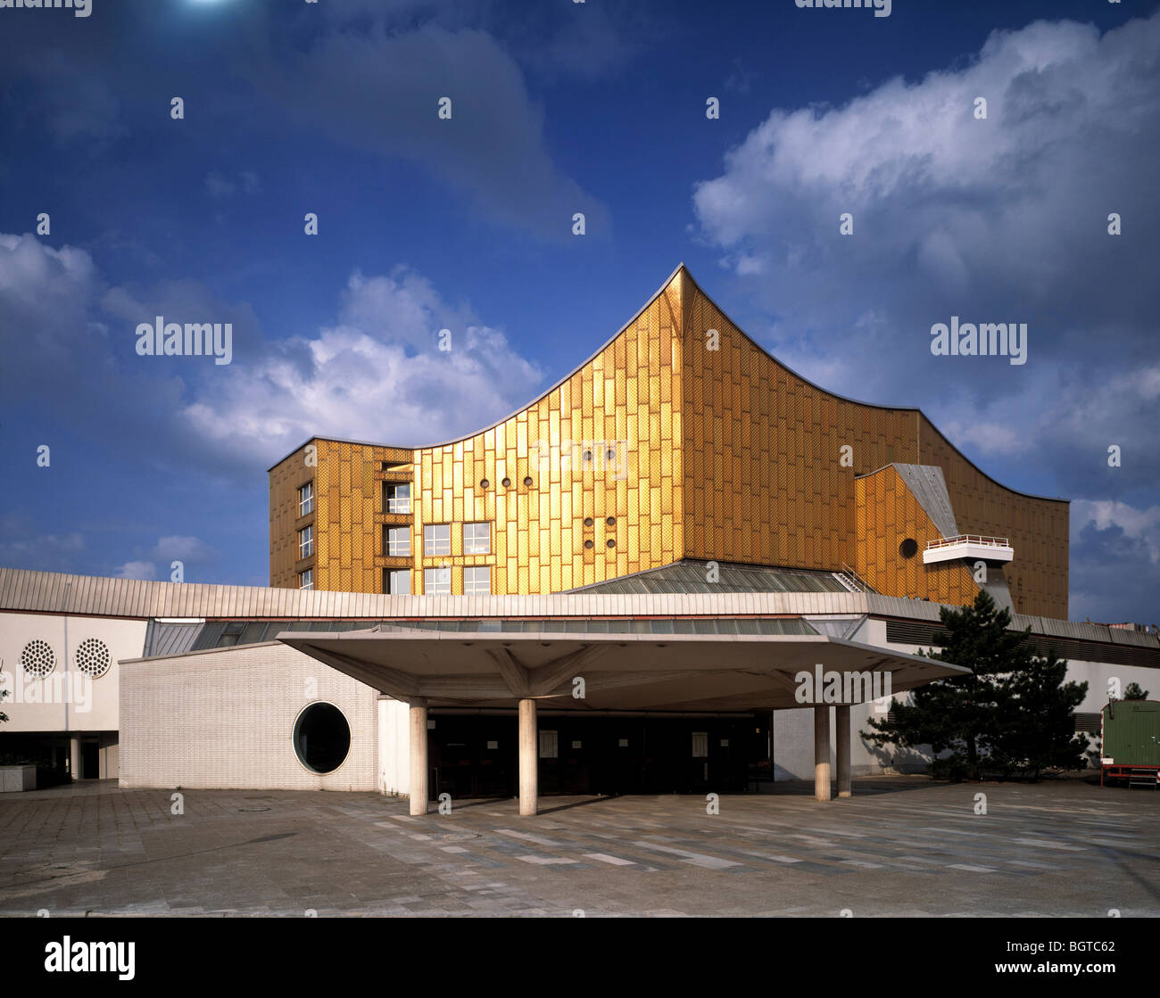 Salle de musique, BERLIN, ALLEMAGNE, HANS SCHAROUN ET EDGAR WISNIEWSKI Banque D'Images