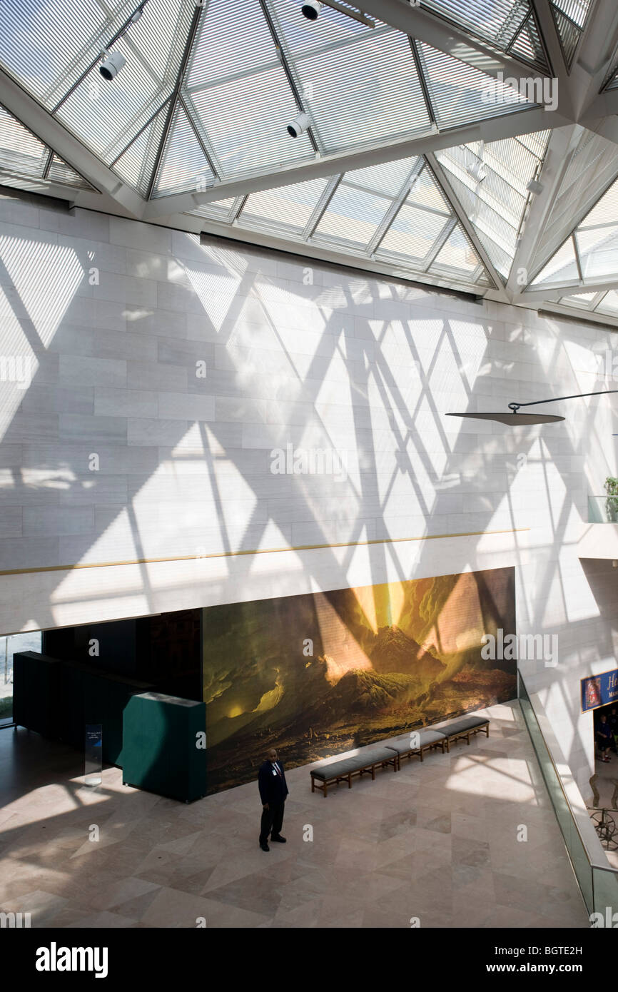 National Gallery of Art, Washington DC par im pei d'atrium intérieur Banque D'Images