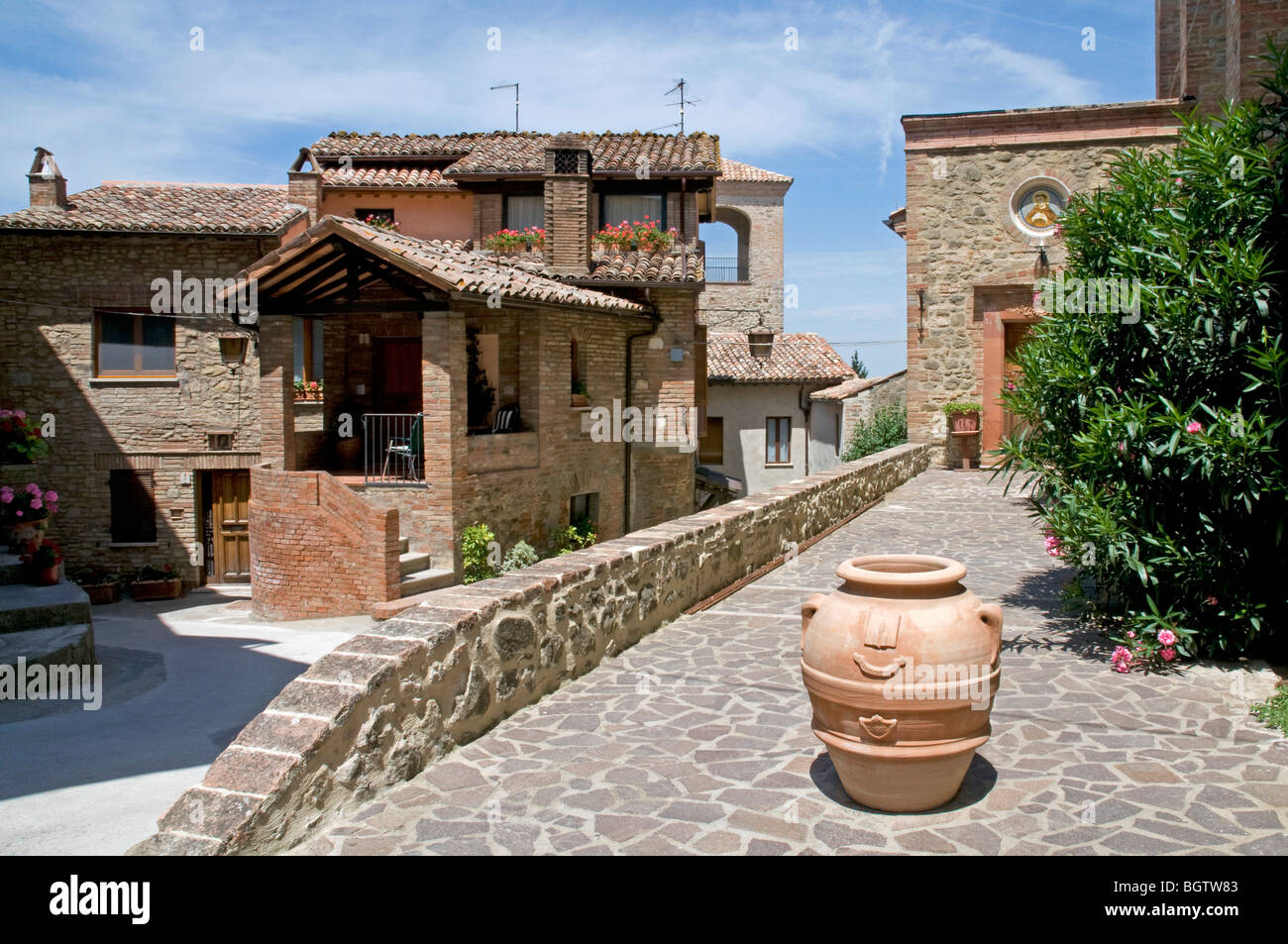 Scène de rue à Pérouse, Ombrie Banque D'Images