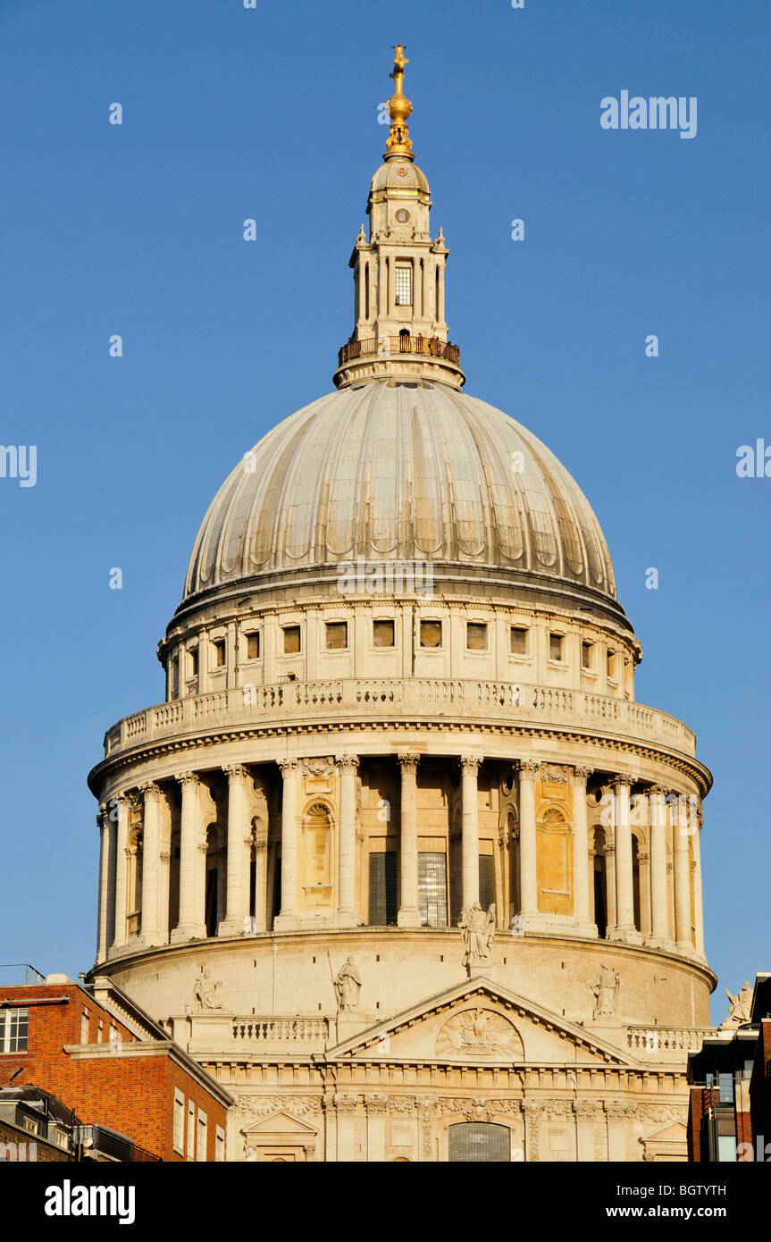 Dôme de la Cathédrale St Paul, Londres, Angleterre, Royaume-Uni, Europe Banque D'Images