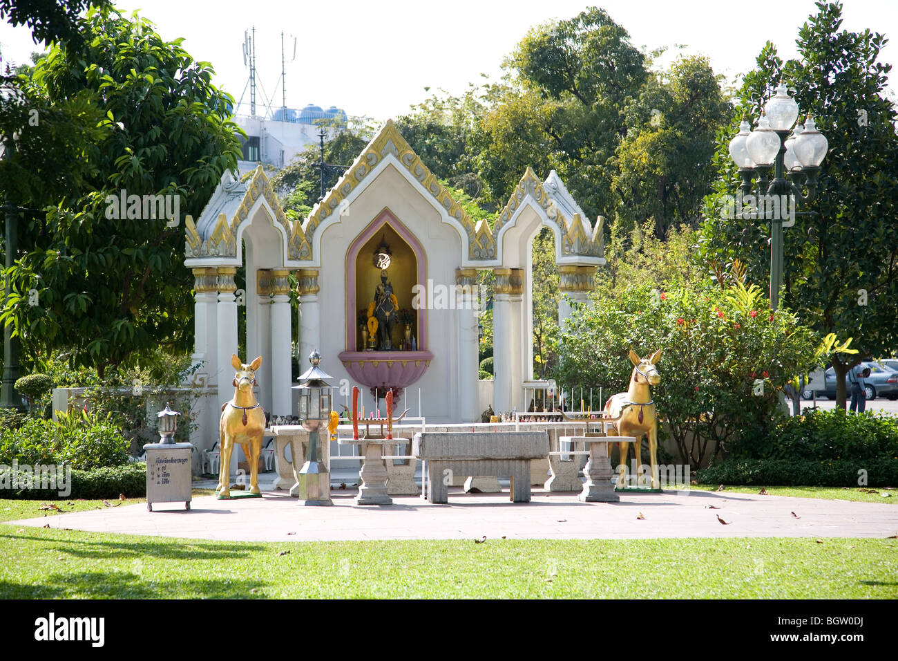 Le roi Rama V culte - Bangkok Banque D'Images