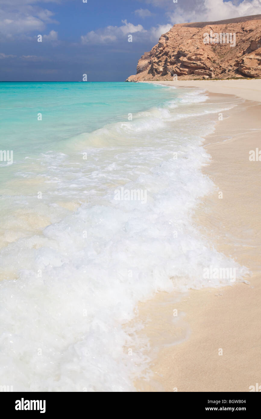 La plage de Sha'ab, Socotra Banque D'Images