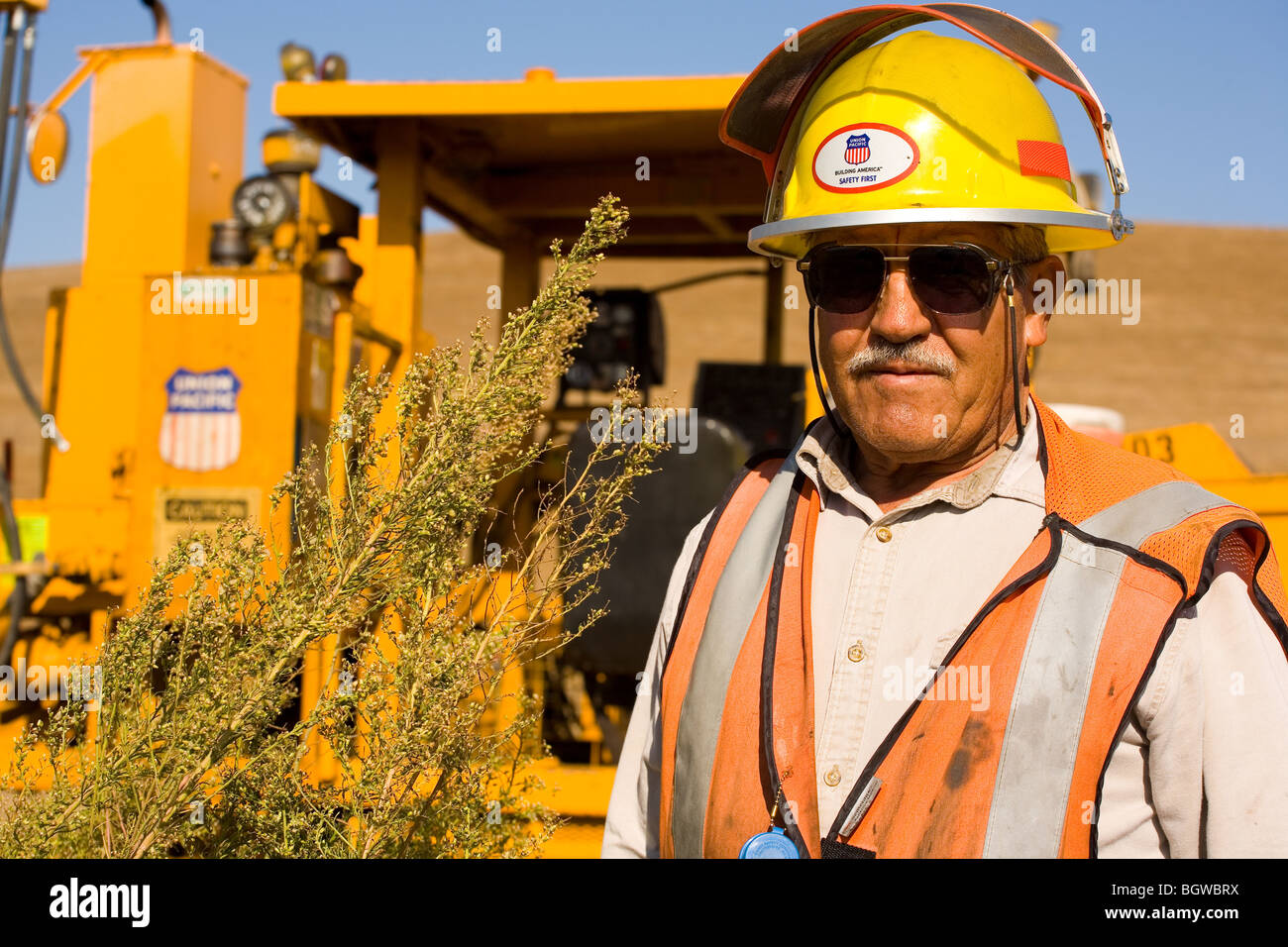 Véhicules d'entretien ferroviaire en Californie Banque D'Images