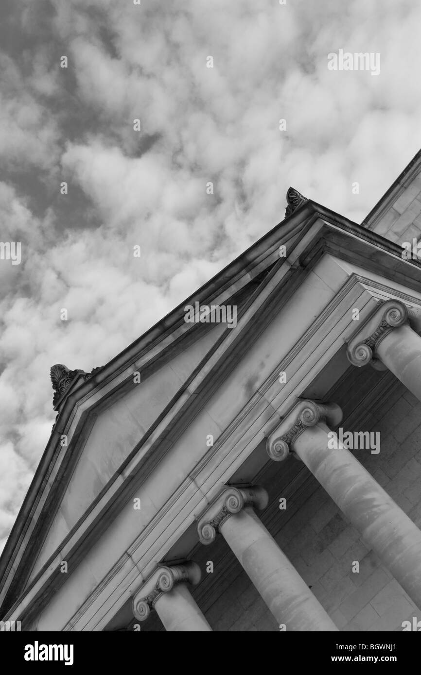 National Gallery of Scotland, portico Banque D'Images