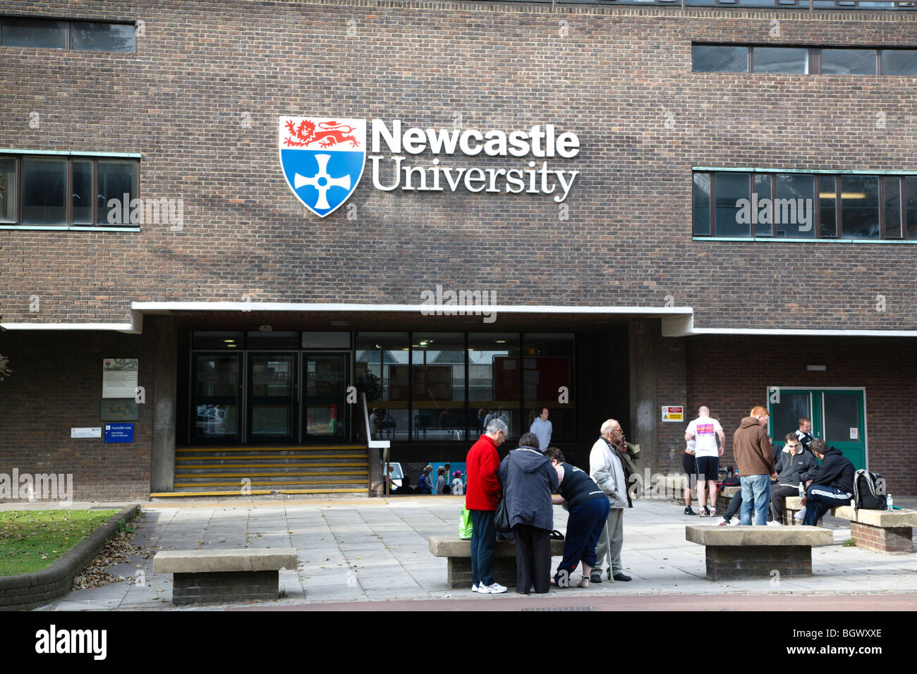 Entrée de l'Université de Newcastle's Daysh Building Banque D'Images