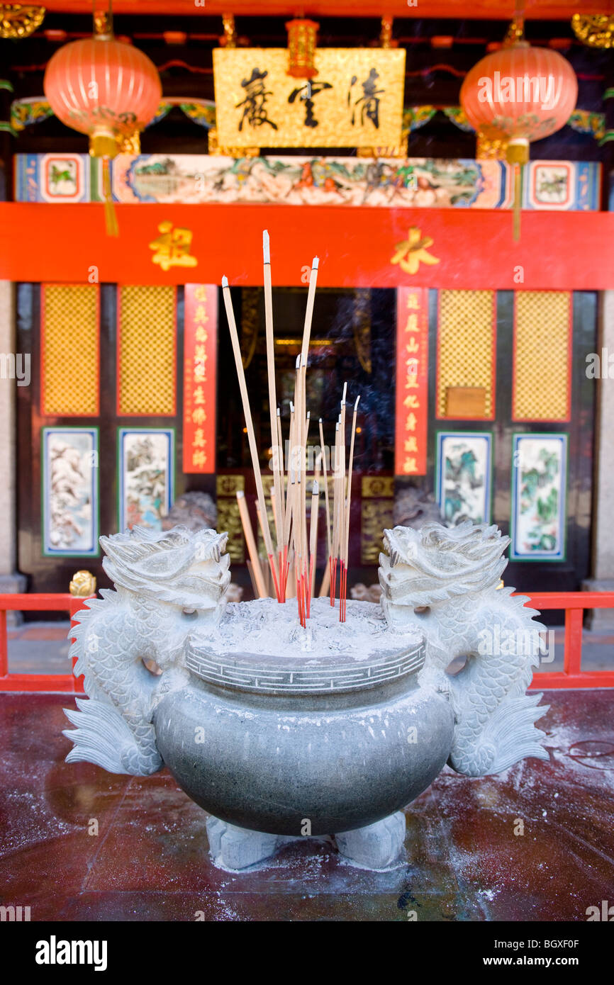 Snake temple, Penang, Malaisie Banque D'Images