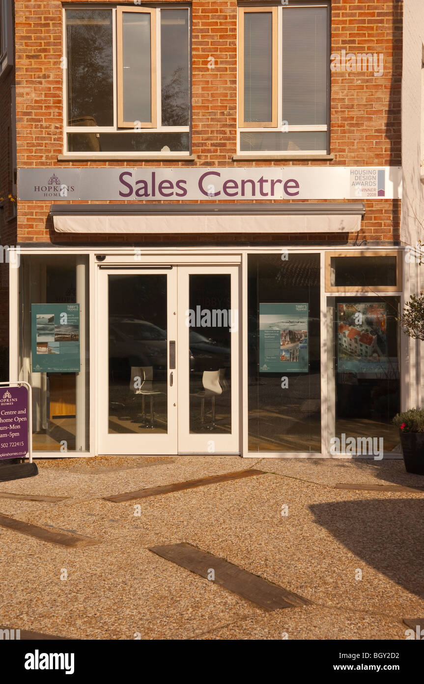 Les ventes de logements Hopkins Center à Southwold, Suffolk , Angleterre , Angleterre , Royaume-Uni Banque D'Images
