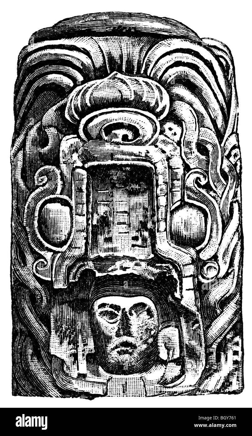 Le soulagement de Yucatan Banque D'Images