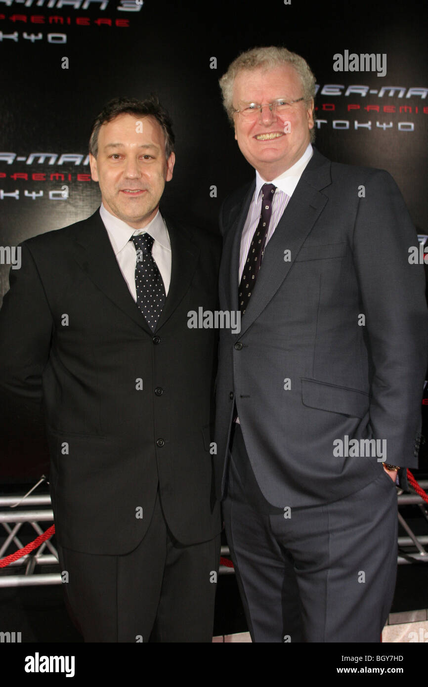 3 'SPIDERMAN' PREMIÈRE MONDIALE, TOKYO, JAPON, avril Lundi 16 2007. Réalisateur Sam Raimi et Sir Howard Stringer Banque D'Images