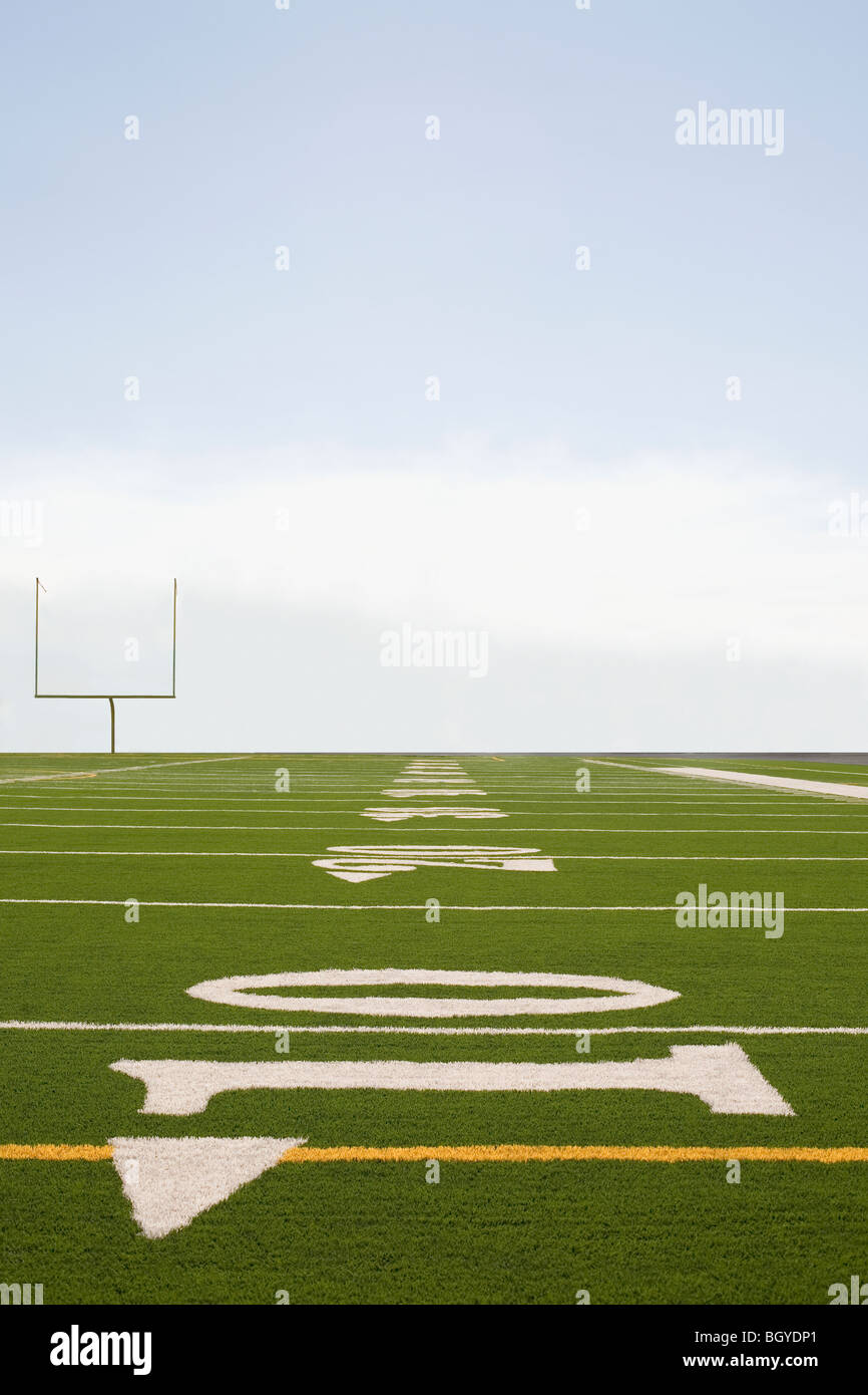 Terrain de football Banque D'Images