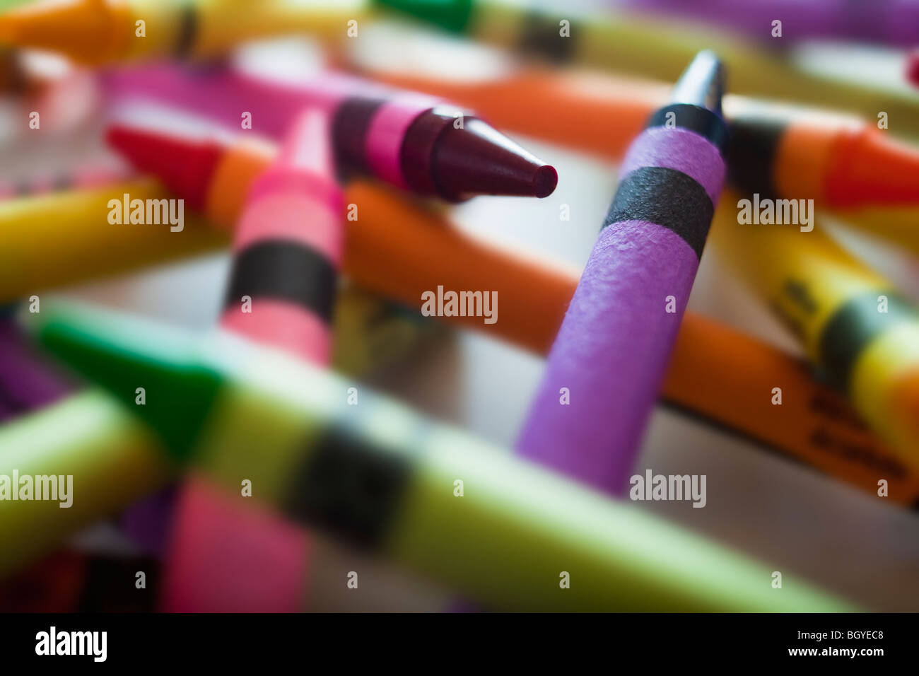 Crayons de couleur Banque D'Images