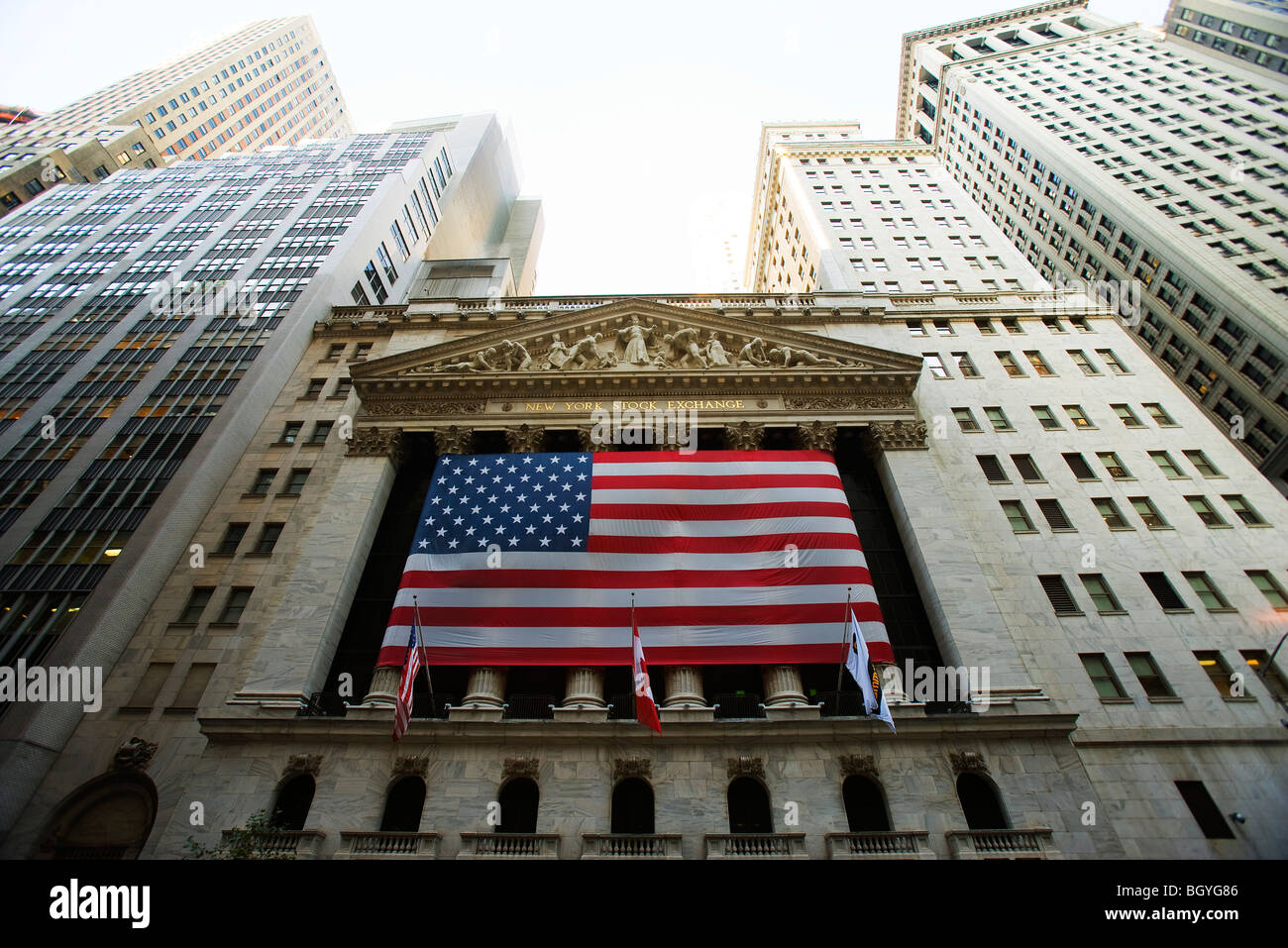 Bourse de New York, New York City, USA Banque D'Images