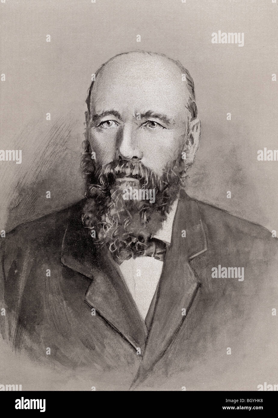 Pieter Arnoldus Cronjé, communément connu sous le nom de Piet Cronjé, 1836 à 1911. Général de la République sud-africaine des forces militaires canadiennes. Banque D'Images