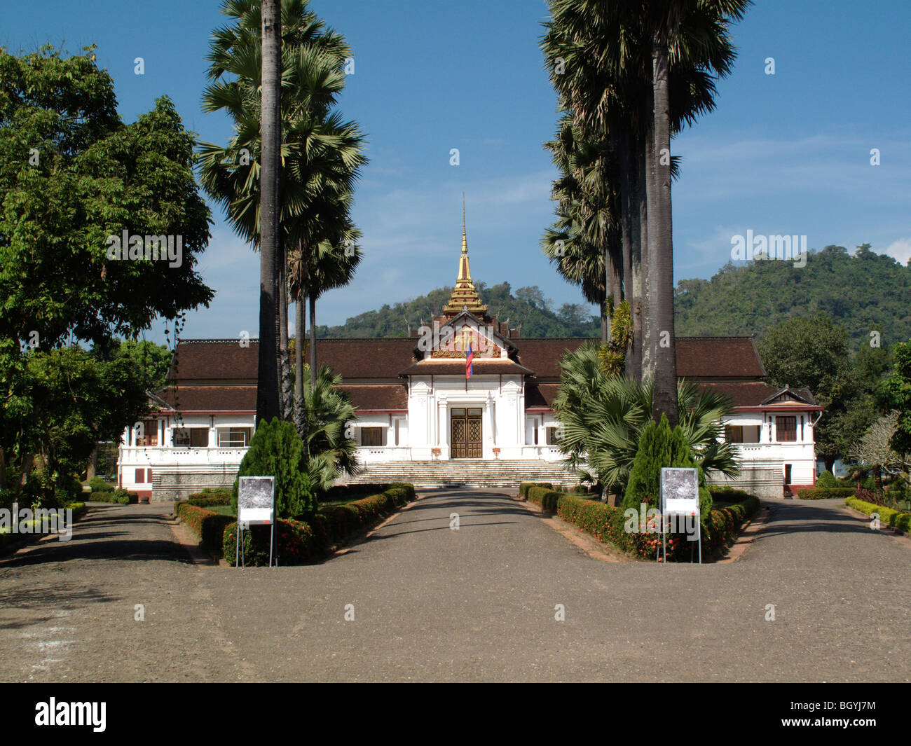 Le Musée National de Luang Prabang au Laos, l'Asie de l'aouth Banque D'Images