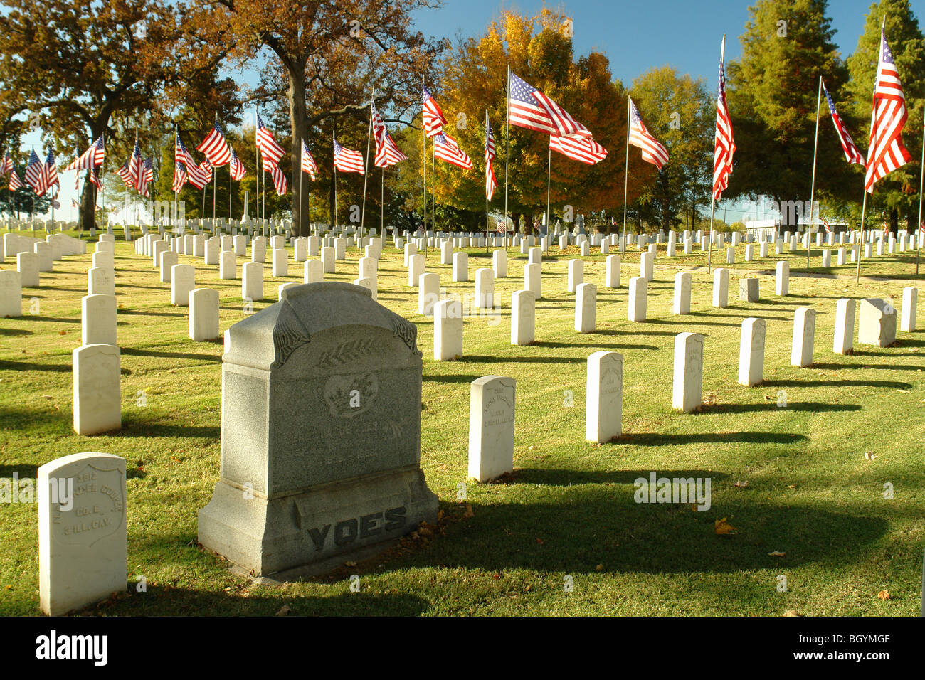 Fort Smith, AR, Arkansas, Fort Smith National Cemetery Banque D'Images