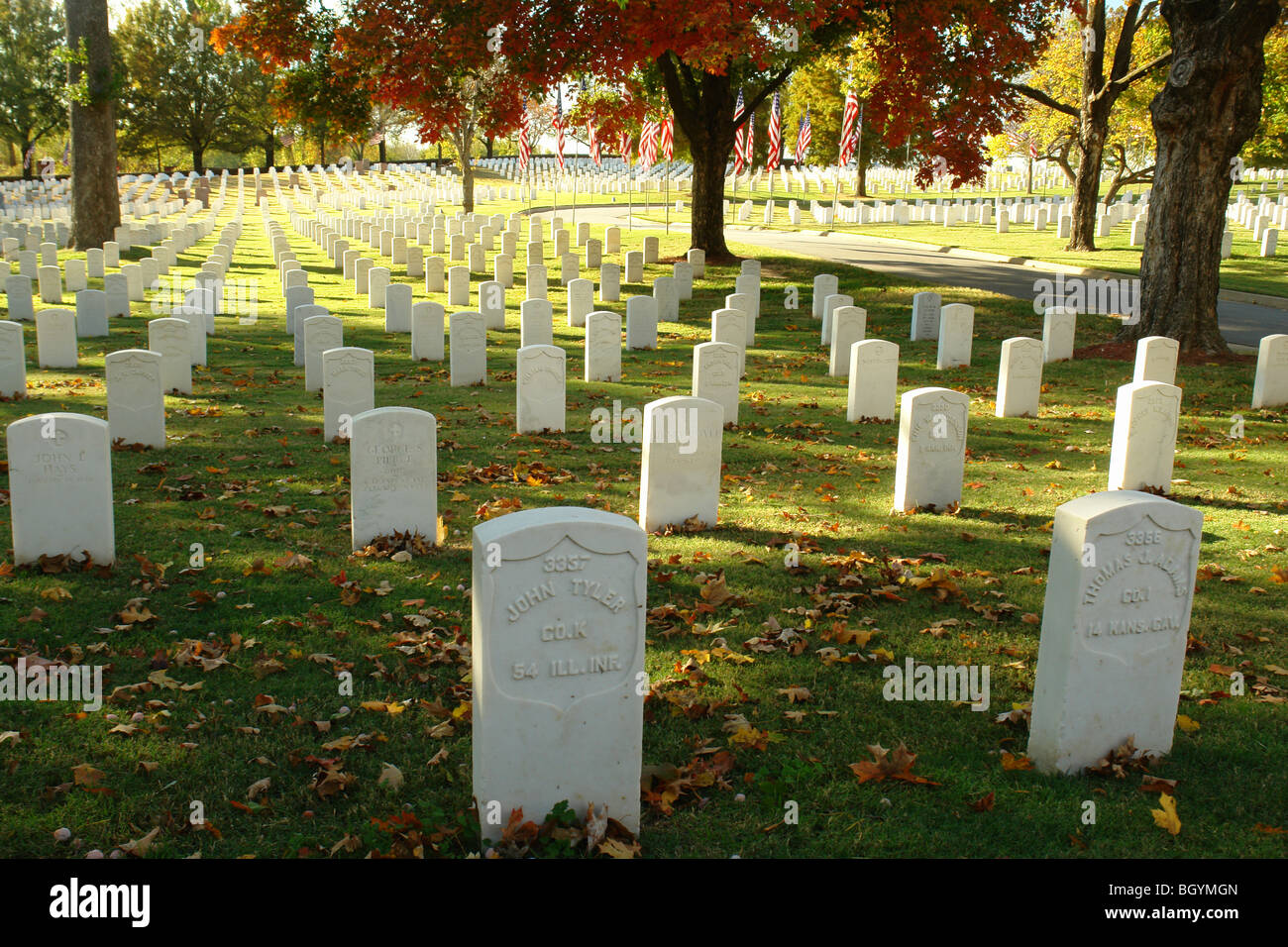 Fort Smith, AR, Arkansas, Fort Smith National Cemetery Banque D'Images