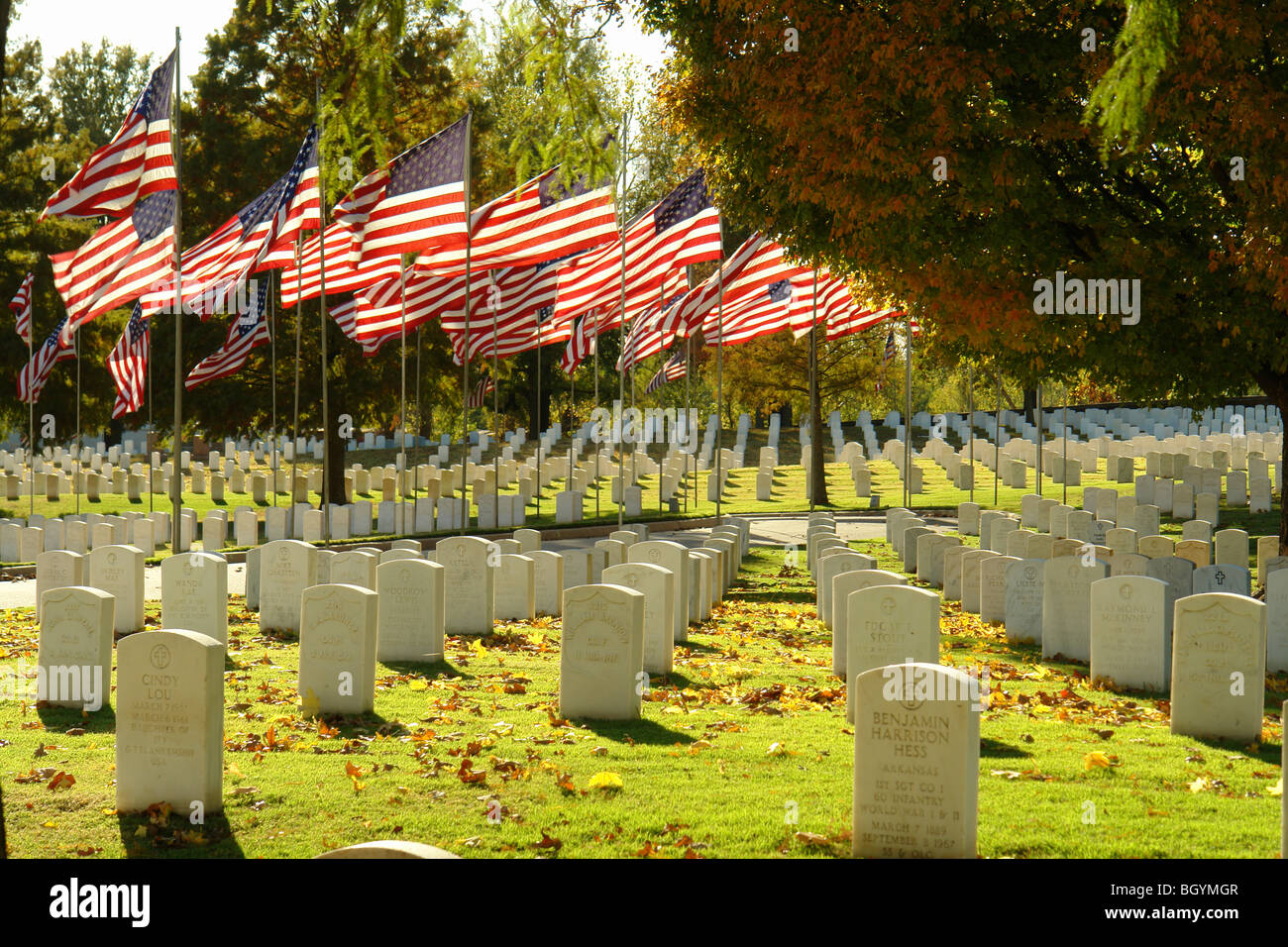 Fort Smith, AR, Arkansas, Fort Smith National Cemetery Banque D'Images