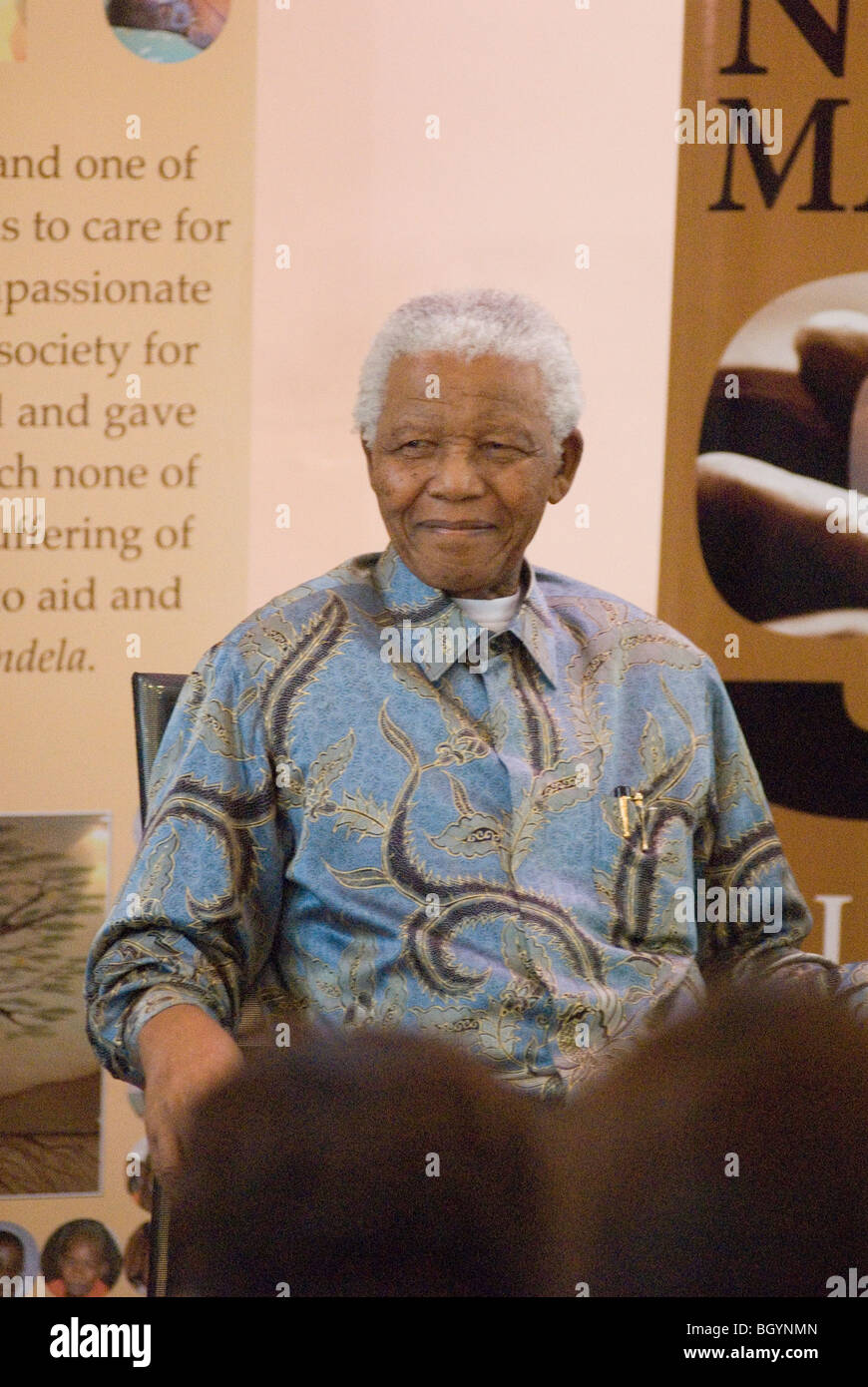 L'ancien Président sud-africain Nelson Mandela à la Fondation Nelson Mandela à Johannesburg, l'année de ses 90 ans. Photo : Eva-Lotta Jansson Banque D'Images