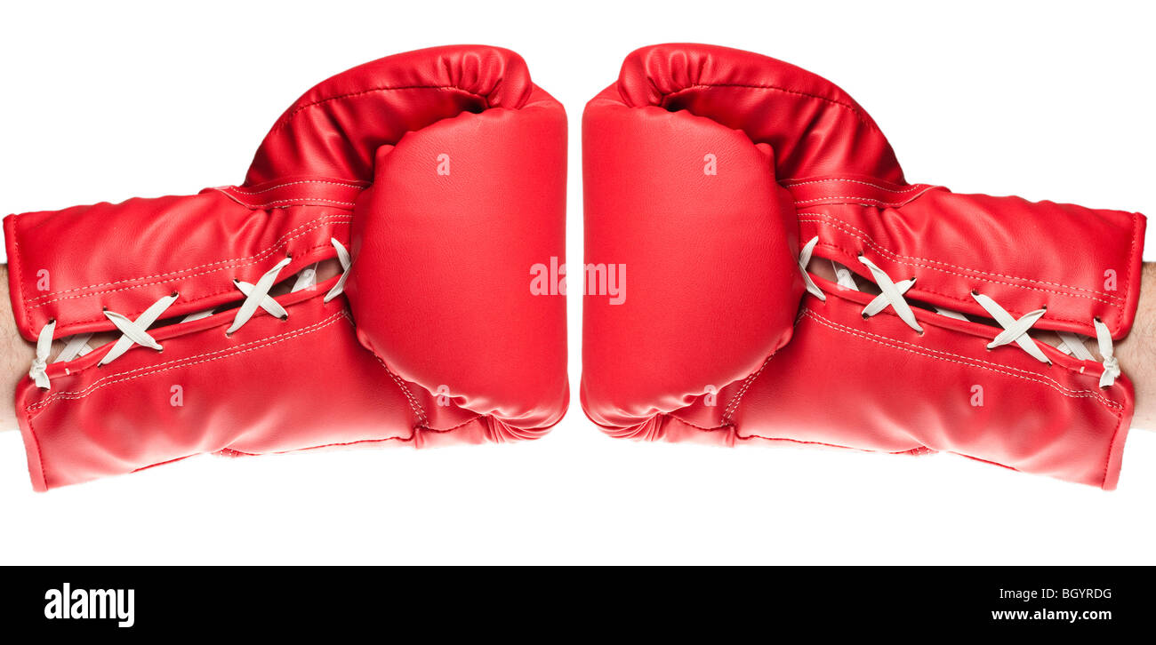 hommes de boxe Banque D'Images