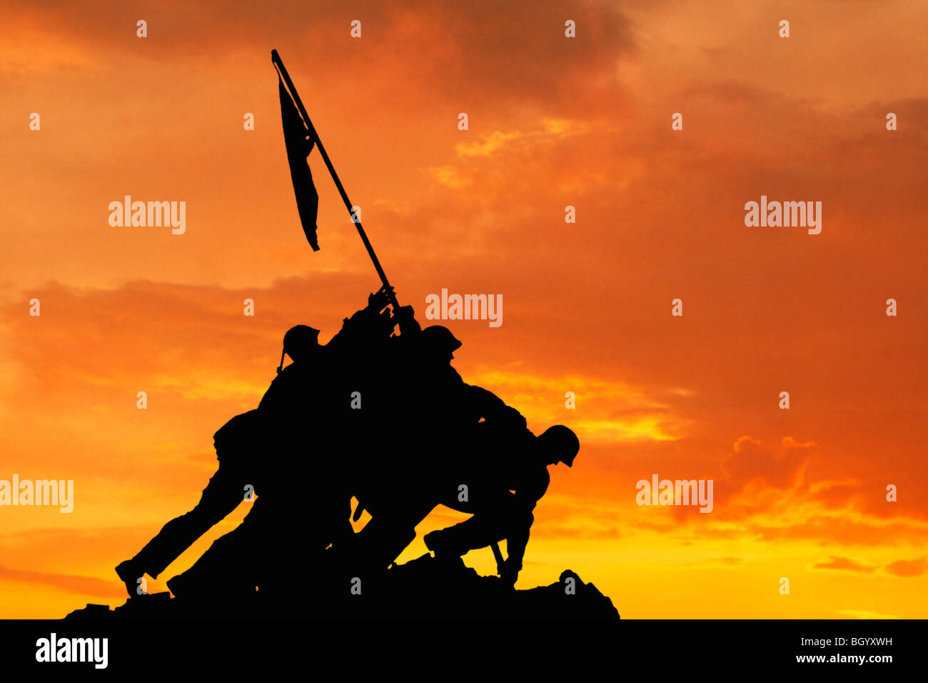 Iwo Jima Memorial Washington D C USA Banque D'Images