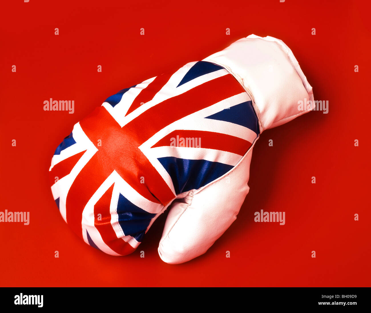 Gant de boxe Union jack Banque D'Images