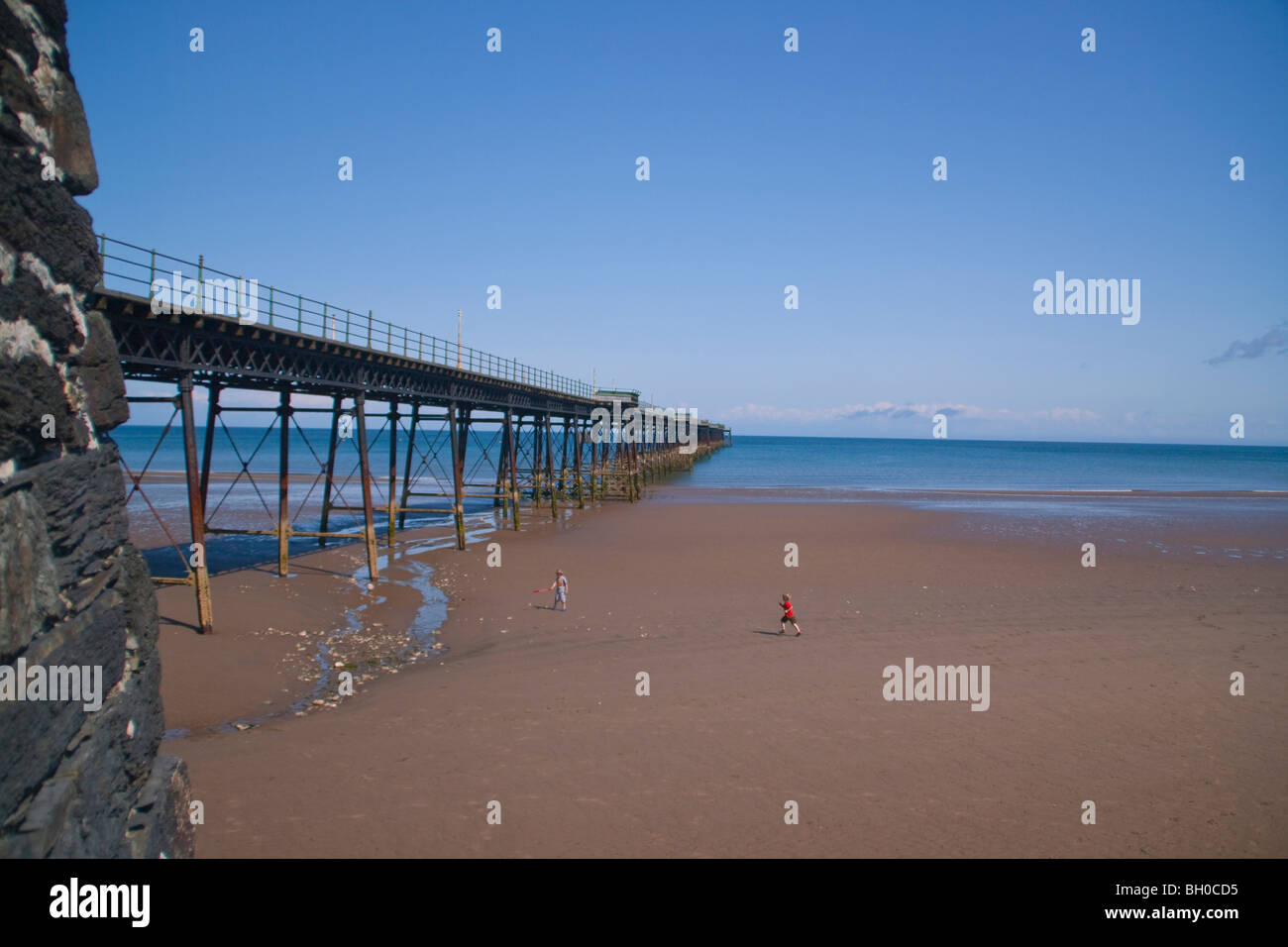 Queens Pier Ramsey Ile de Man Banque D'Images