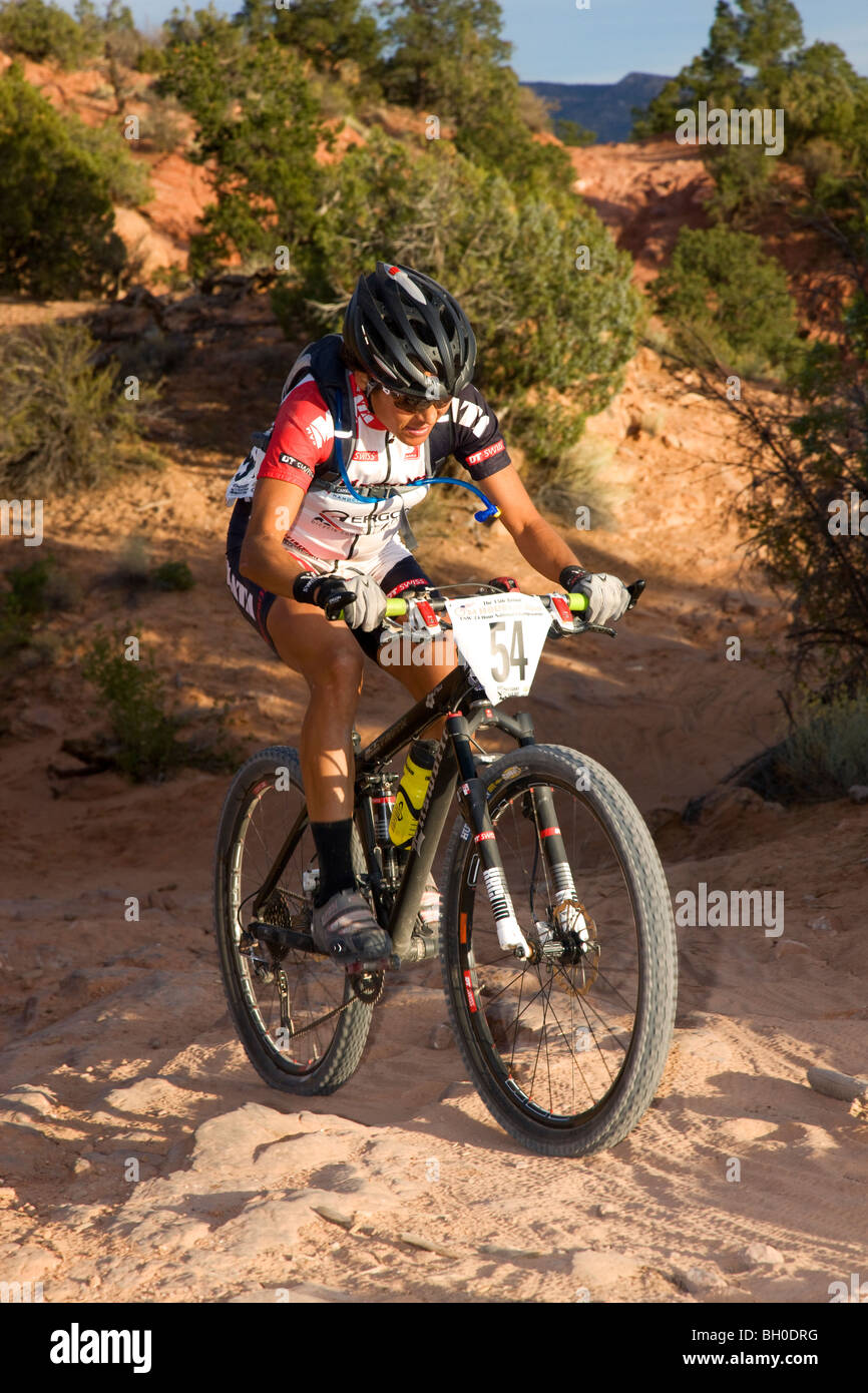 24 heures de vélo de montagne Moab Moab, Utah. Banque D'Images