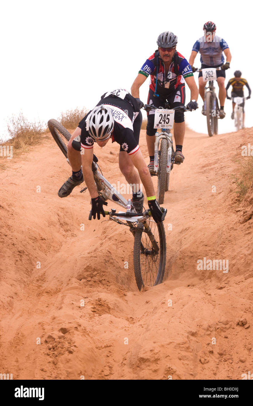 24 heures de vélo de montagne Moab Moab, Utah. Banque D'Images