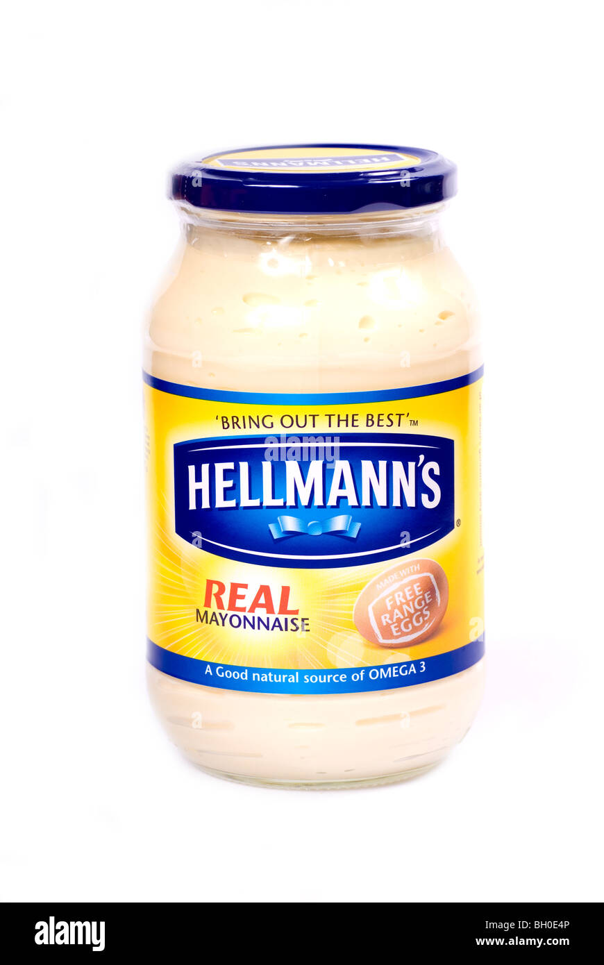 Découper une image d'un pot de mayonnaise Hellmans Banque D'Images
