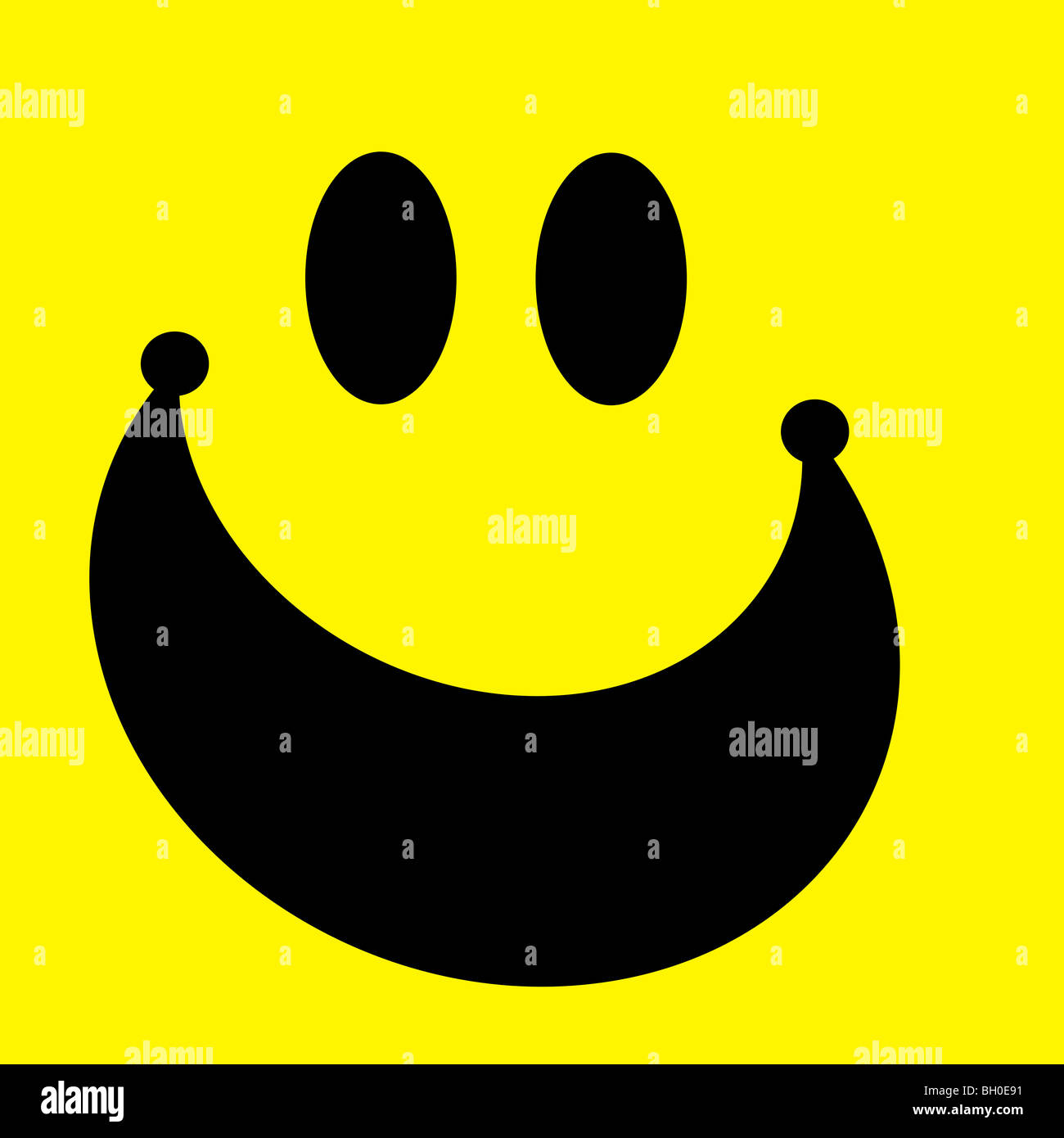 Smiley jaune Banque D'Images