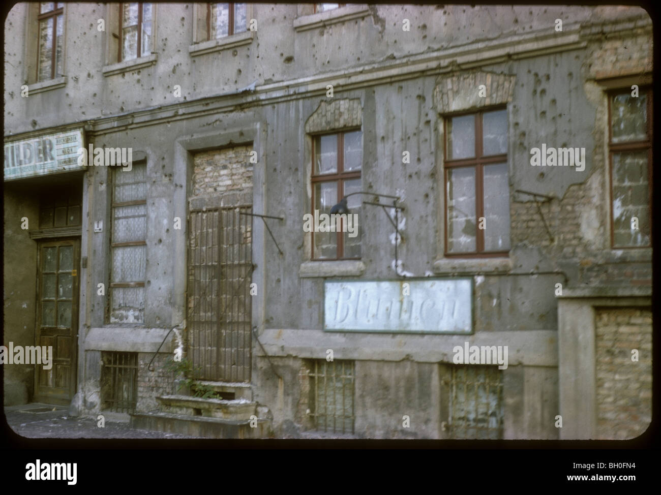Berlin, le long de la Mur de Berlin, vus de l'Allemagne de l'Ouest pendant les années 1960. Banque D'Images