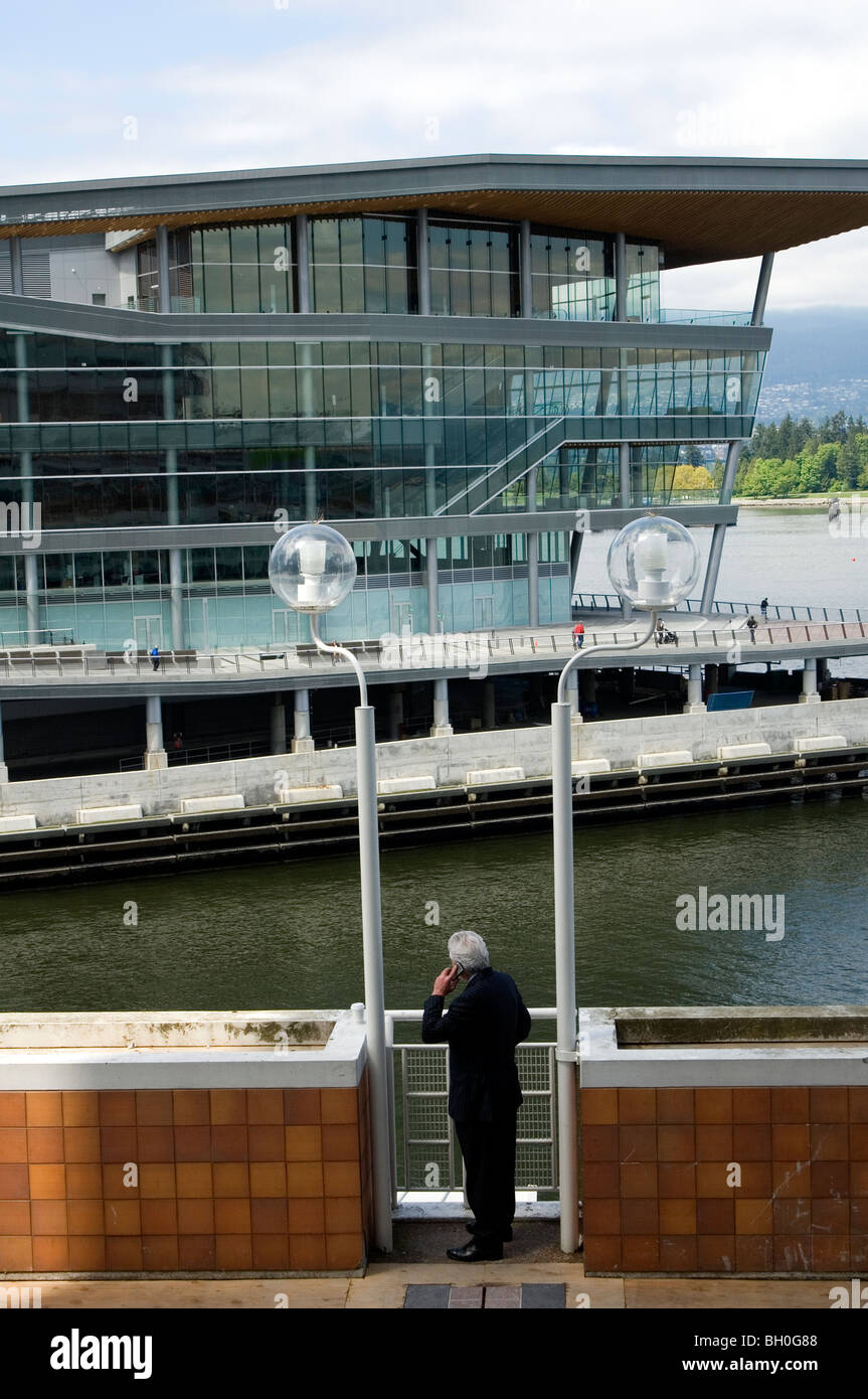 À l'ensemble de Vancouver Centre des médias du Canada Place, Vancouver Banque D'Images