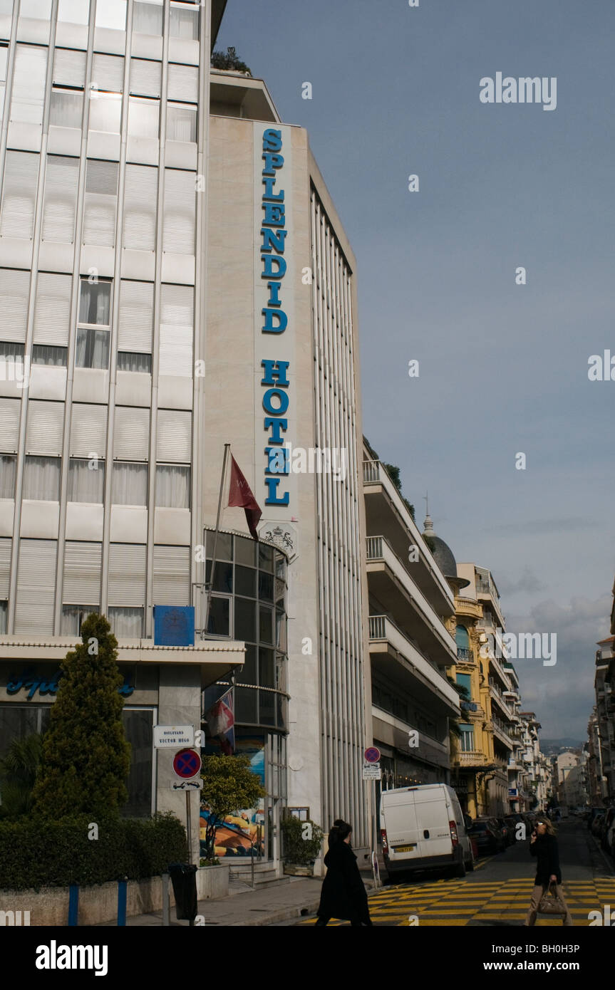 Nice, France, scène de rue, hôtel de tourisme, "magnifique", de l'hôtel Banque D'Images