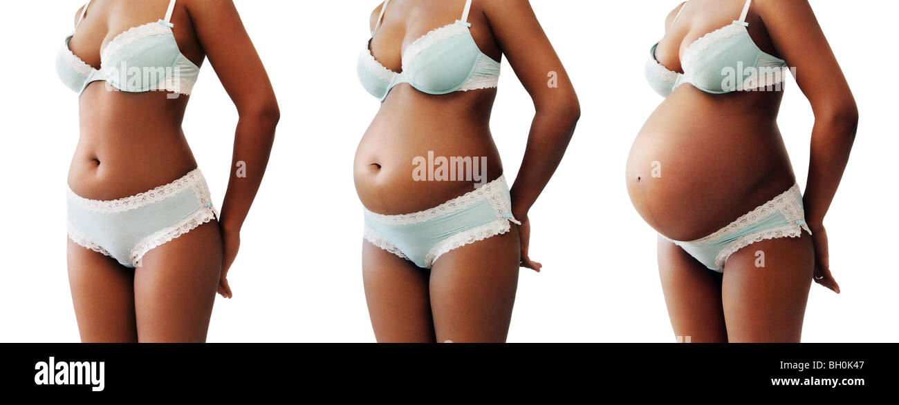 Une séquence d'image montrant femme enceinte Banque D'Images